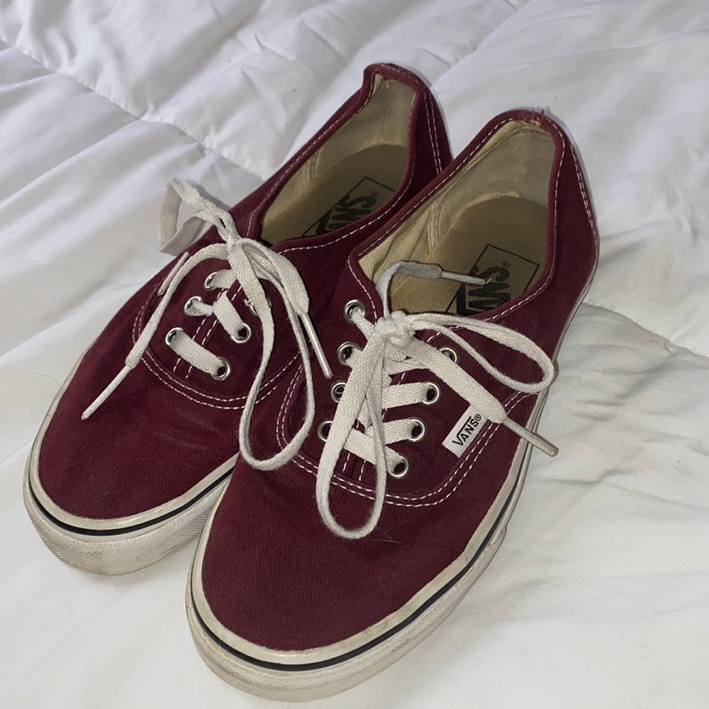 Maroon vans